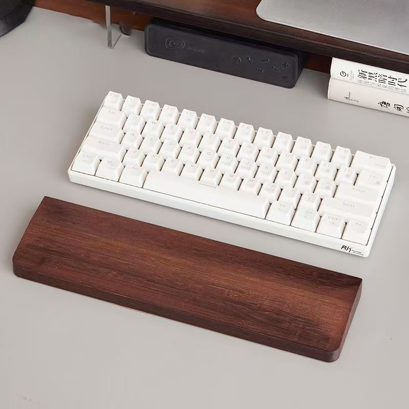 Wrist Rest Wood - Для механической клавиатуры, бамбуковая подставка для