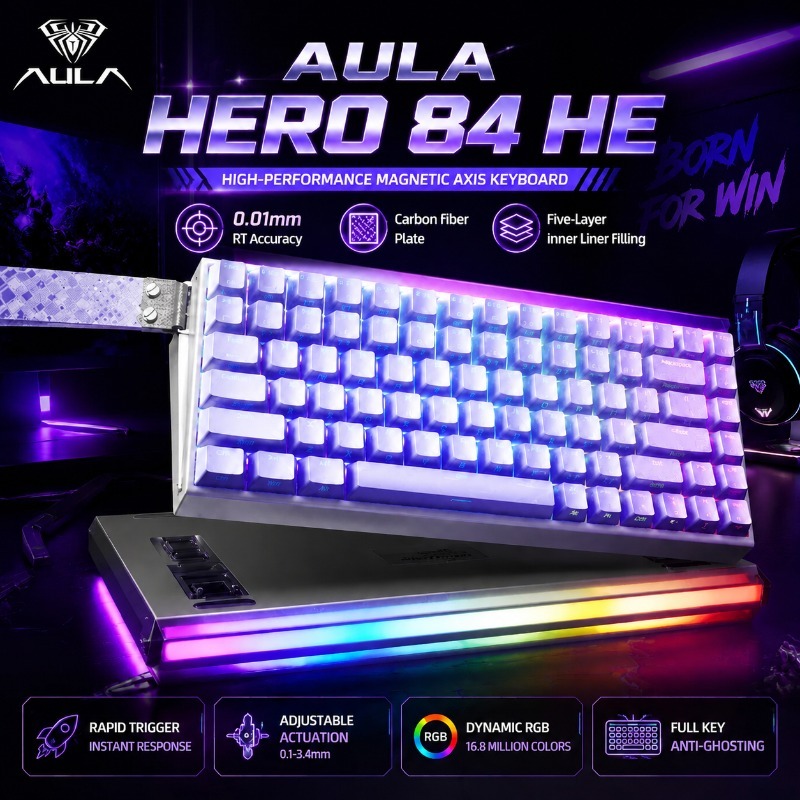 Gaming Keyboard No Rgb - Механическая игровая клавиатура AULA HERO84 с